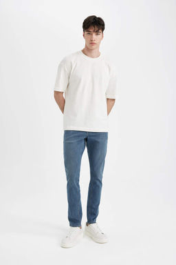 Джинсовые брюки скинни Carlo очень узкого кроя с нормальной талией и очень узкими штанинами - Defacto фото 3