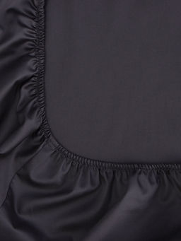 Простыня на резинке 2-спальная SL Home Graphite, 160200+30 см, сатин - Sima-land home фото 10