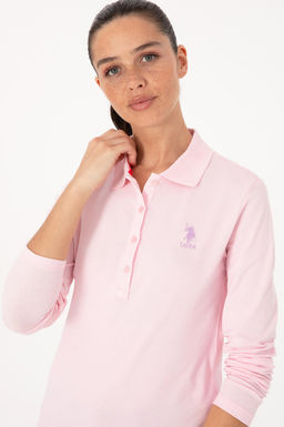 Kad_n Pembe Basic Polo Yaka Sweatsh_rt - U.s. polo assn фото 2