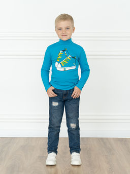 Джемперводолазка бирюза рисунок кеды