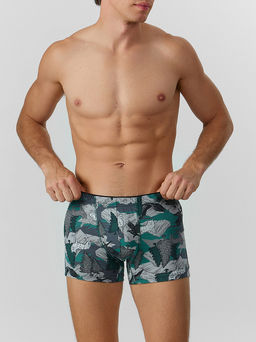 Цена за 2 штуки! Трусы боксеры мужские зеленые с принтом - Mark formelle фото 2