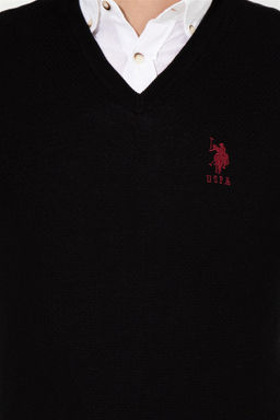 Мужской черный трикотажный свитер Basic - U.s. polo assn фото 12