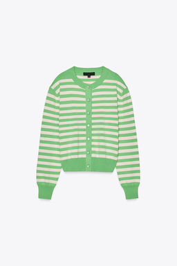 STRIPED KNIT CARDIGAN - Zara фото 14