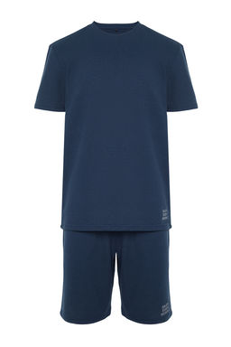 TRENDYOL MAN Mavi Regular Fit Waffle Sortlu Pijama Tak?m? TMNSS23PT00032 - Trendyolmilla фото 44