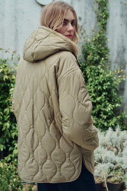 WATER-REPELLENT QUILTED JACKET - Zara фото 12