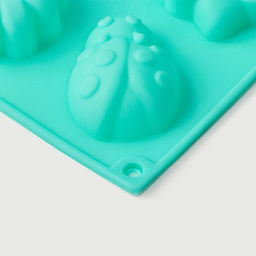 Форма для шоколада Доляна «Пыльца», силикон, 29×17 см, 15 ячеек (4.8×4 см), бирюзовая