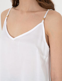 Beyaz Regular Fit Bluz - Pierre cardin фото 7