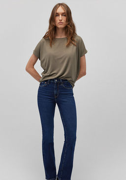 Lux Touch TENCEL TM Yesil Basic Tisort
