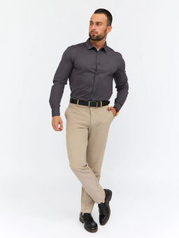 Рубашка трикотажная мужская GREG SK330/137/0375/ZN/1p STRETCH фото 3