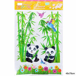Наклейка интерьерная 48х78 см Панды / EX-9914 / 38676 / АКЦИЯ