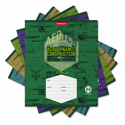 Цена за 10 шт. Тетрадь школьная ученическая ErichKrause Aerodinamics, 24 листа, линейка (в плёнке по 10 шт.)_MIX-PACK