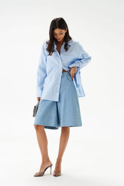 Шорты Annete А1517 джинсовые голубые  фото 2