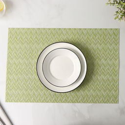 Салфетки сервировочные на стол Доляна, 4 шт., 45×30 см, зелёные