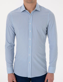Mavi _izgili Ex. Slim Fit Uzun Kollu G_mlek - Pierre cardin фото 6