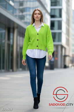 Кардиган женский на пуговицах