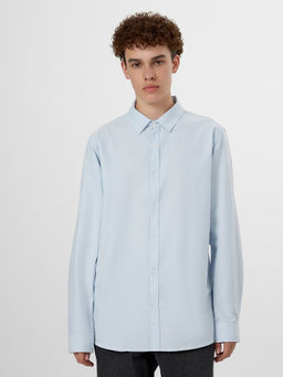 Рубашка мужская голубая