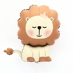 Цена за 2 шт. Воздушный шар фольгированный 30" «Лев», фигура, матовый