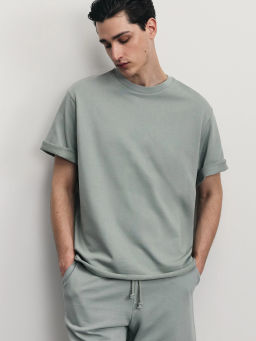 Футболка из плотного хлопка / Zarina фото 9