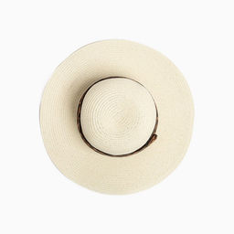 Шляпа женская с леопардовым ремешком MINAKU, молочная, размер 58