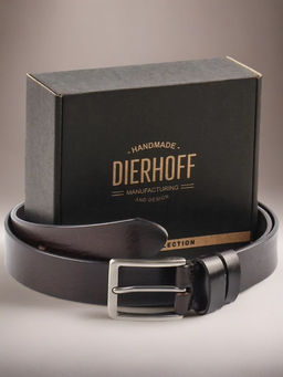 Мужской кожаный ремень Dierhoff ДРК 3053/1-35 Коричневый - Sergio valentini фото 2