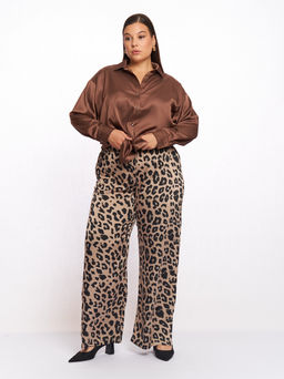 Атласная рубашка BL11537BRW19 - Артесса фото 10