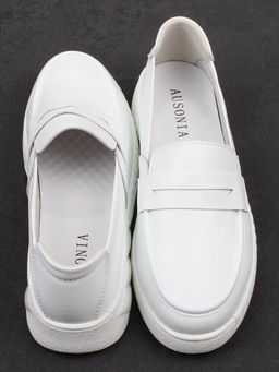 06-YE290-2 WHITE Туфли женские (натуральная кожа)