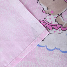 Постельное бельё BABY Мишка на облаках, цвет розовый, 112х147см,110х150см, 60х60см, бязь 142гр/м, 100% хлопок - Атра фото 4