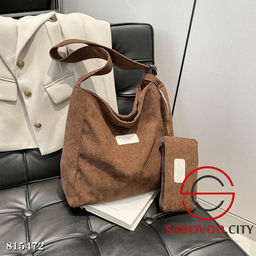 Вельветовая вместительная сумка - Bruno фото 3