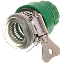 Цена за 5 шт. Штуцер внешний с хомутом муфта 1/2" ДоброСад