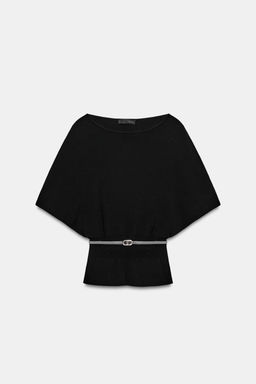 TOP PUNTO CINTUR?N / Negro