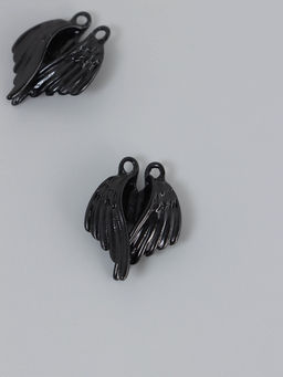 Цена за 2 шт. Замок магнитный металл Крылья, набор 2 шт., чёрный, 2.6?1.9 см