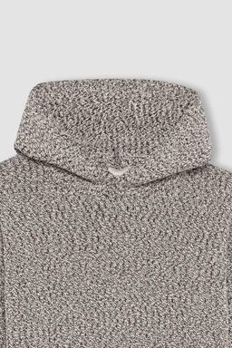 Трикотажной свитер с капюшоном для мальчика - Defacto фото 5