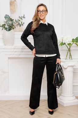 Костюм замшевый брючный 43043