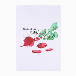 Набор кухонных полотенец Доляна Овощи 40х603см, 3 шт, 100% пэ  фото 5