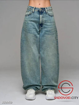 Джинсы багги с высокой посадкой - Bruno фото 3