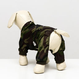 Комбинезон для животных, без подклада, XL (ДС 32-34, ОШ 32, ОГ 46-48 см), камуфляж - Пижон фото 3