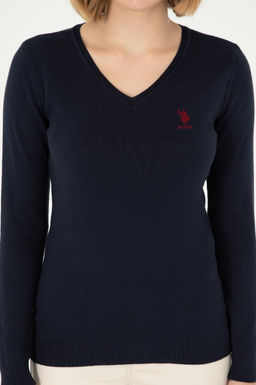 Женский темно-синий базовый свитер Неожиданная скидка в корзине - U.s. polo assn фото 13