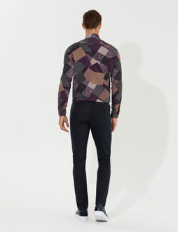Kahverengi Slim Fit Kanvas Pantolon