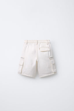 BERMUDA CARGO BOLSILLOS / Crudo - Zara фото 3