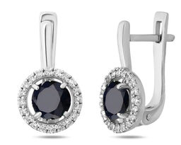 Серьги, сапфир корунд, Ю-СГ200М55