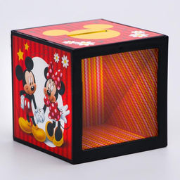 Копилка с фокусом, 7×7 см «Мышки», Микки Маус