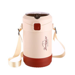 Термос для еды, 1.6 л, до 24 ч, 2315 см, с широким горлом, 2 контейнера, нержавеющая сталь, бежевый, красный - Simaland фото 3