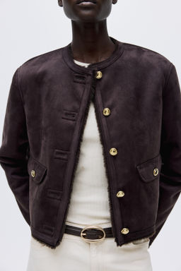 Chaqueta con forro de peluche - H&m фото 6