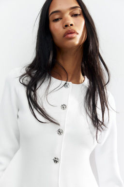 FINE KNIT PEPLUM JACKET - Zara фото 2