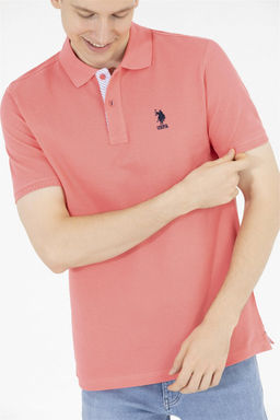 Мужская базовая футболка с воротником поло Pomegranate Blossom - U.s. polo assn фото 14