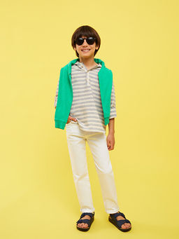 Slim Fit Basic Gabardin Erkek ?ocuk Pantolon