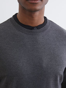 Bisiklet Yaka Erkek Triko Kazak