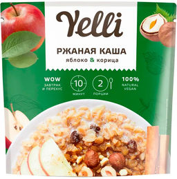 Ярм.Каша Ржаная яблоко, корица Yelli 60г