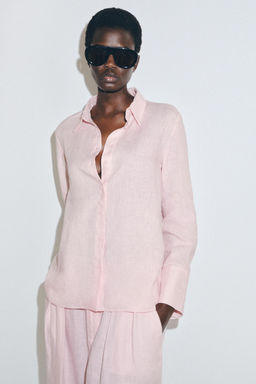 CAMISA LINO 100% ZW COLLECTION / Rosa