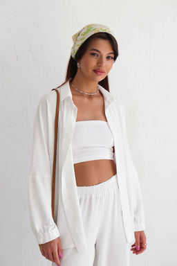 9611 Костюм летний белый (остаток: КОСТЮМ - рубашка+брюки 48р-р) - Martichelli фото 2